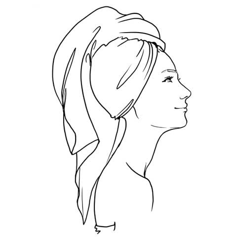 Anwendungsschritt 3 - Kopfhautmaske Kürbiskern