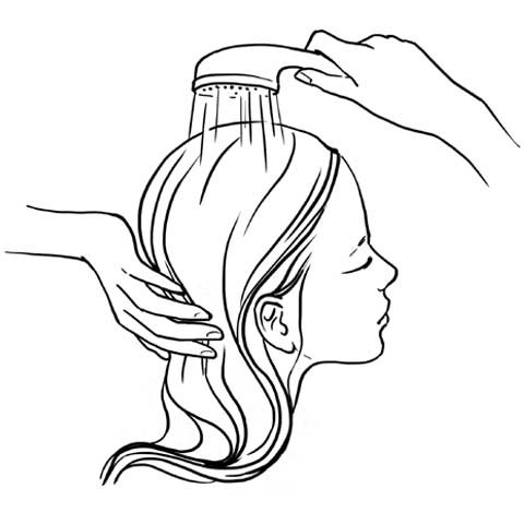 Anwendungsschritt 1 - Cremeshampoo Lavaerde