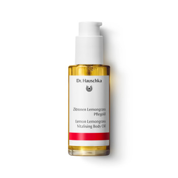 Dr. Hauschka Zitronen Lemongrass Pflegeöl: strafft & aktiviert die Haut, auch bei Neigung zu Cellulite Dr. Hauschka Zitronen Lemongrass Pflegeöl: straffend, auch bei Cellulite