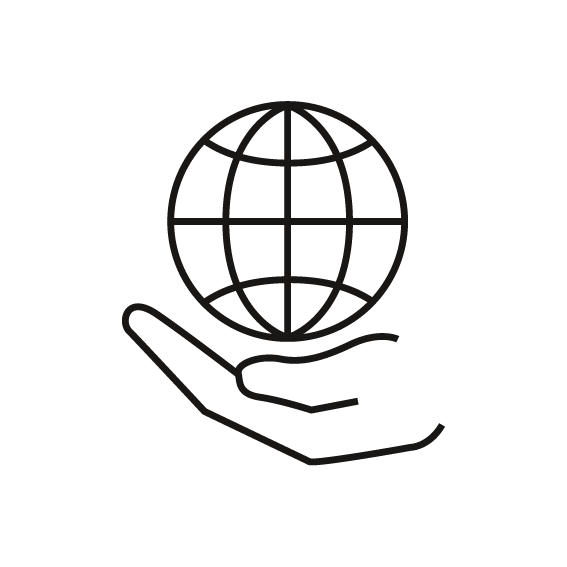 Nachhaltig & Fair Icon Globus