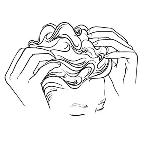 Anwendungsschritt 3 - Cremeshampoo Lavaerde